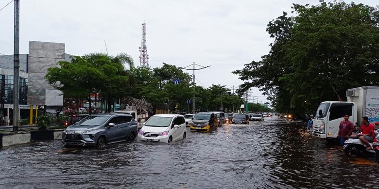 Ilustrasi banjir.