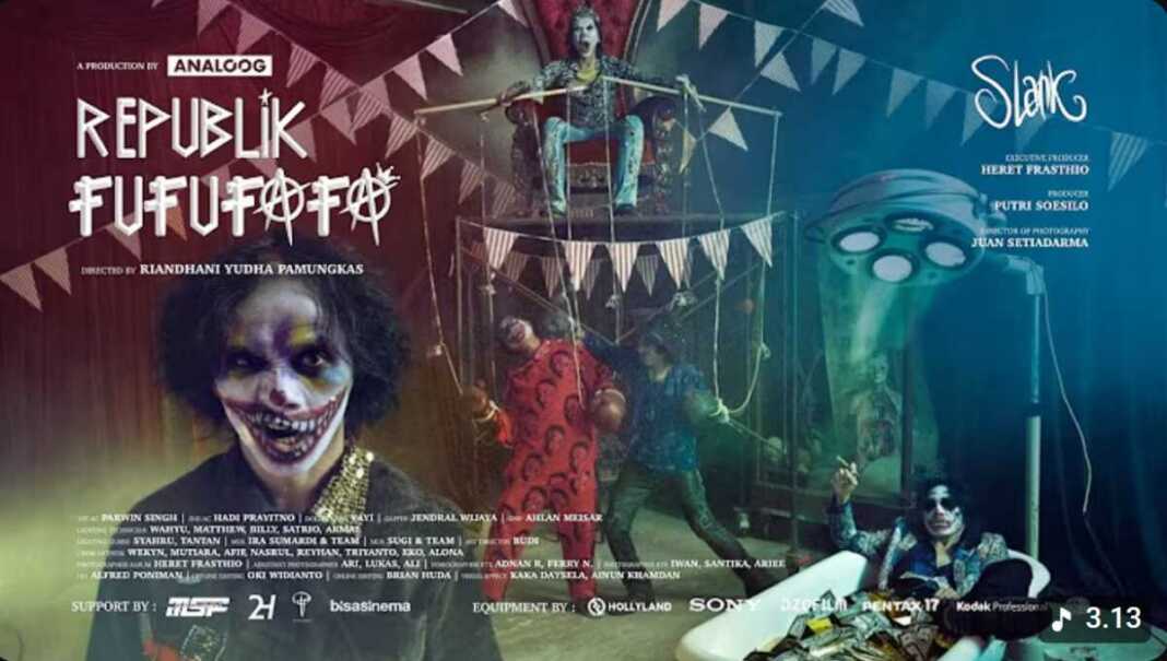 Lirik Lagu Fufufafa - Slank. Foto: Gambar Layar YouTube Musik Slank.