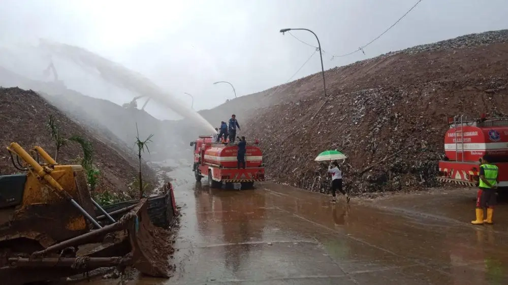 Tata ulang akses TPA Antang. Dok: Humas Pemkot Makassar.