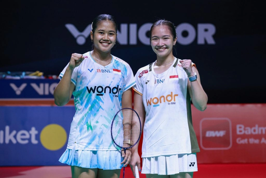 Pasangan muda Rachel Allessya Rose/Meilysa Trias Puspitasari