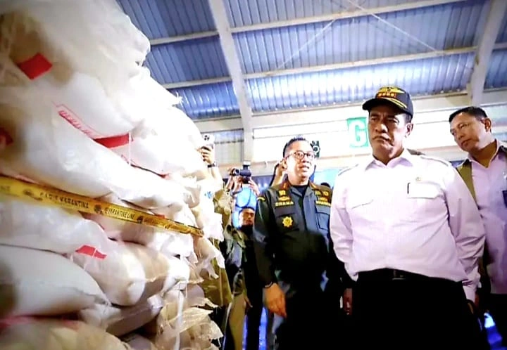 Beras sitaan 1.000 Ton