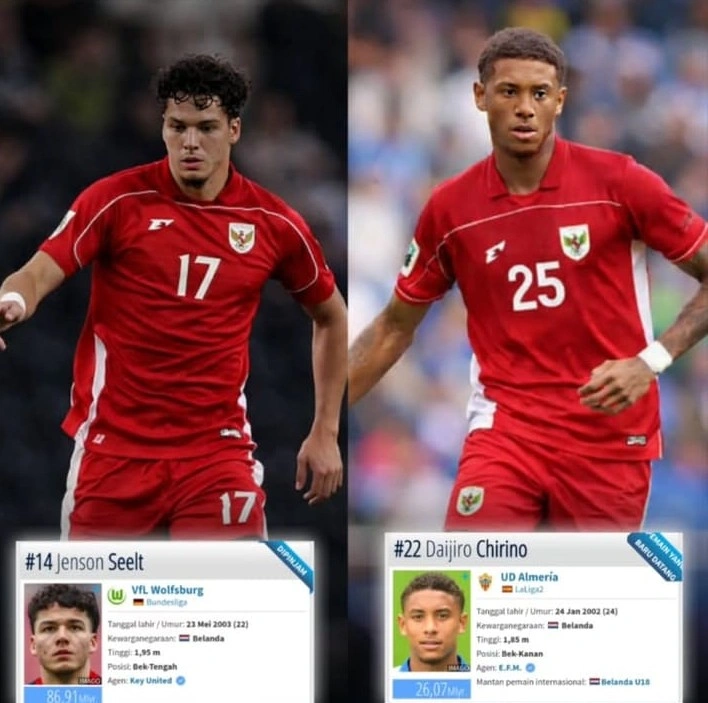 Dua pemain keturunan Maluku, Jenson Seelt dan Daijiro Chirino yang dipantau oleh pelatih Timnas Indonesia, John Herdman.