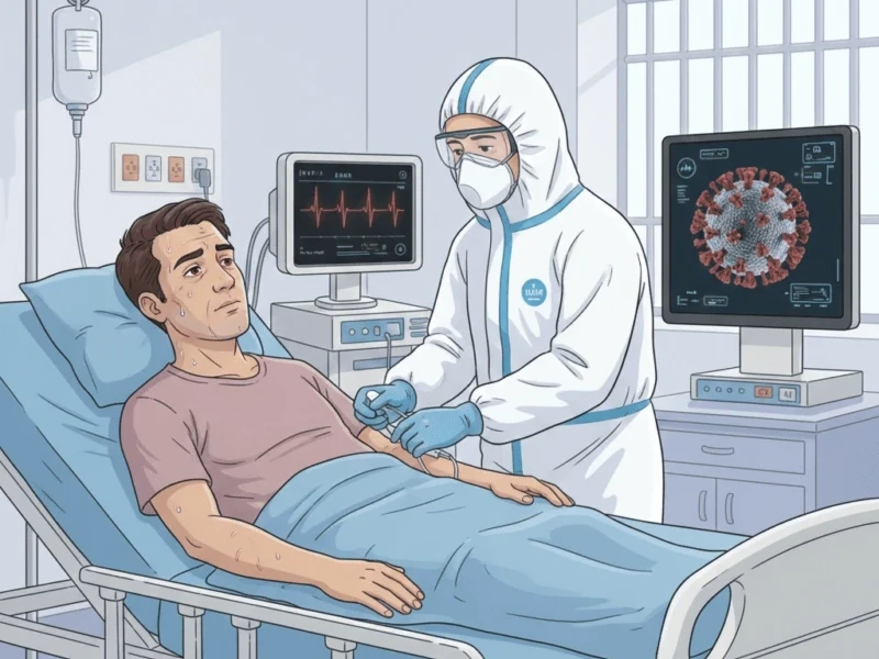 Ilustrasi pasien virus Nipah.