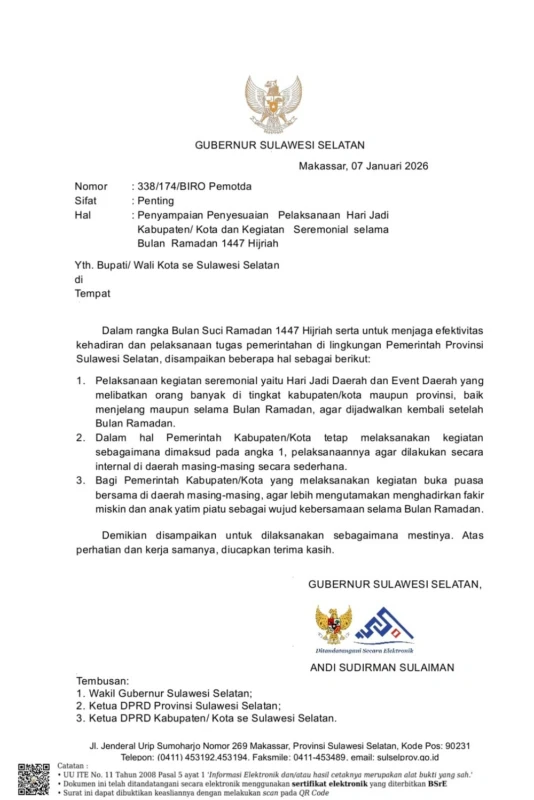 Imbauan Gubernur Sulseljpg