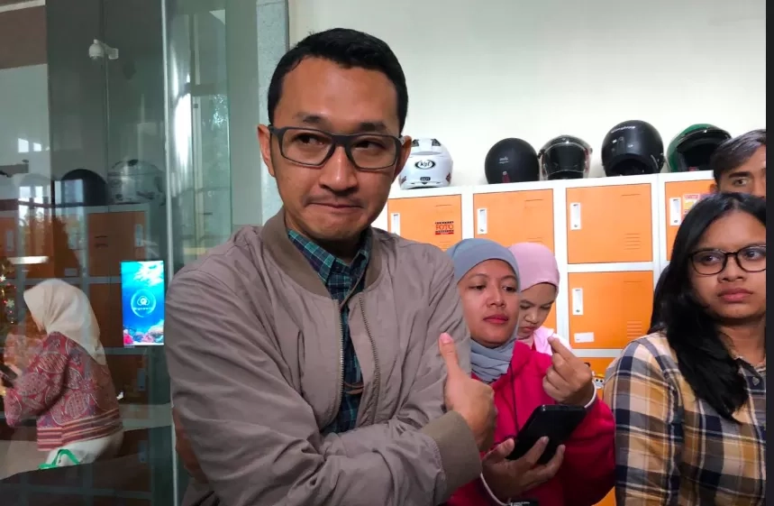 Juru Bicara KPK Budi Prasetyo saat memberi keterangan pada wartawan