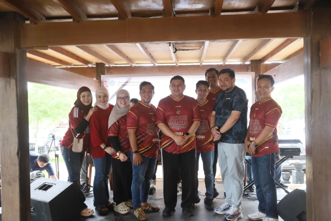 Munafri hadiri kegiatan Family Gathering Dishub Kota Makassar di Pantai Indah Bosowa, Sabtu (10:1:2026).
