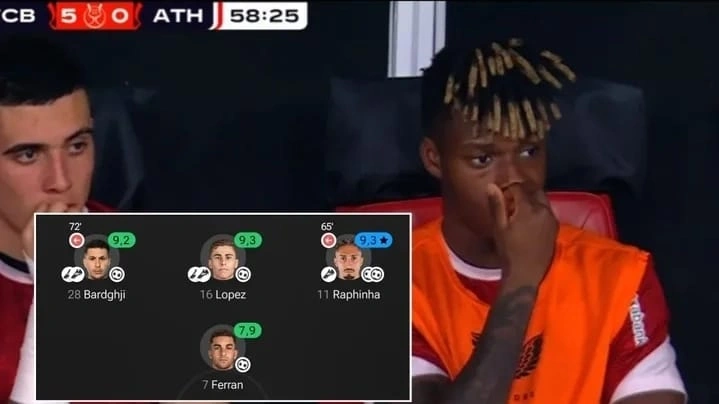 Nico Williams duduk dibangku cadangan