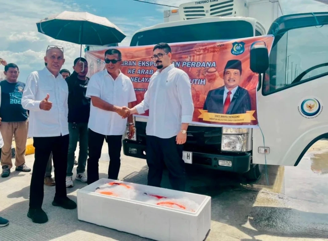 Pelepasan ekspor pertama kalinya ikan segar dari Bulukumba ke Arab Saudi berlangsung kemarin di KNMP Bentenge