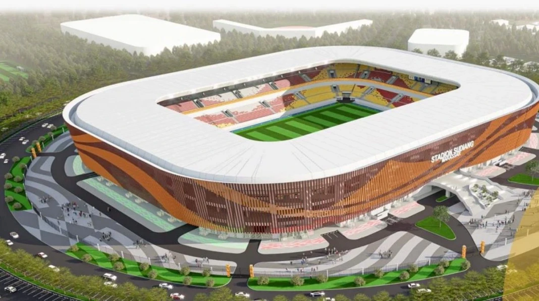 penampakan desain stadion sudiang makassar
