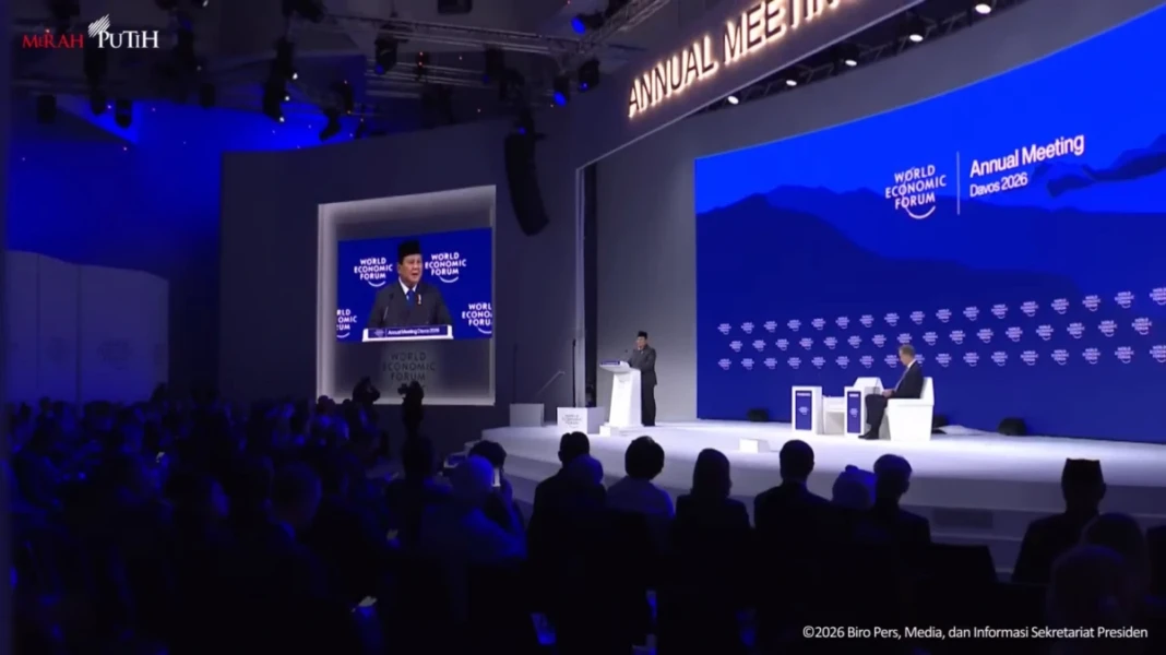 Prabowo berpidato di World Economic Forum