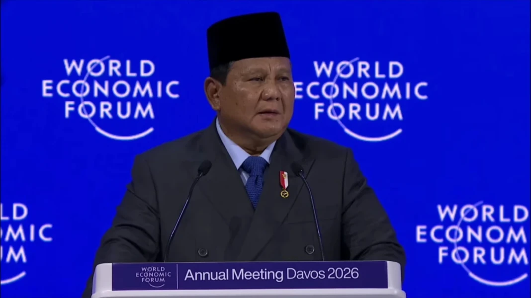 Presiden Prabowo menyampaikan Pidato di WEF 2026