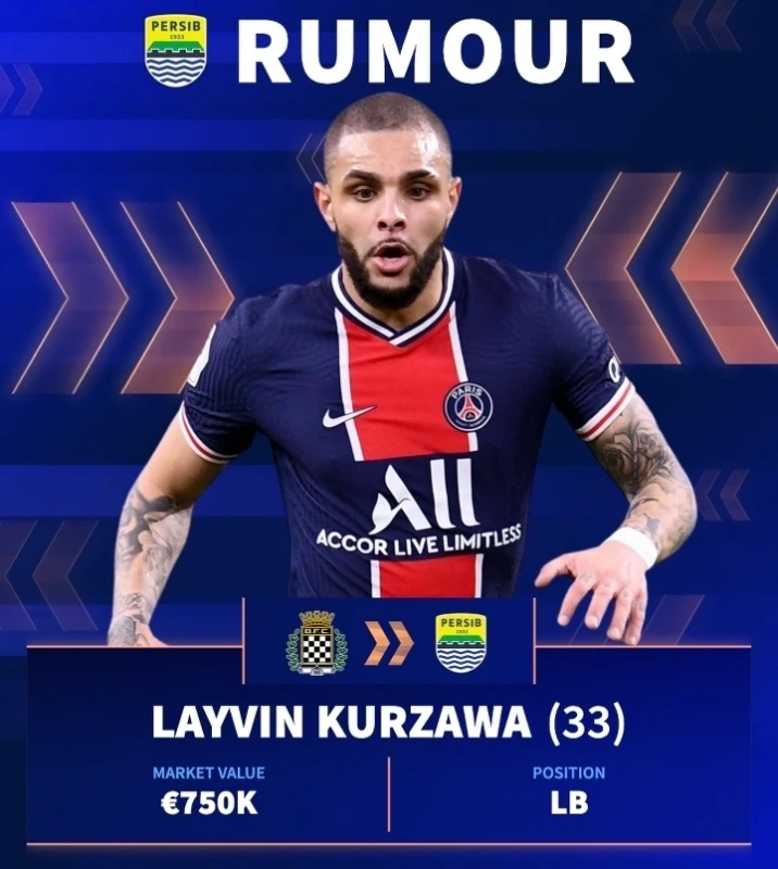 Persib Bandung Buka Negosiasi dengan Eks Pemain PSG Layvin Kurzawa