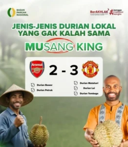 Akun Pemerintah Badan Pangan Nasional (Bapanas) ikut rayakan kemenangan Manchester United