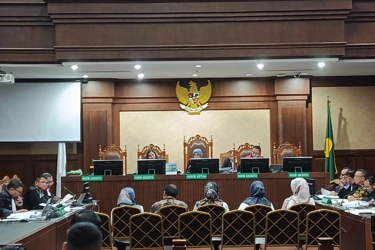 Sidang pemeriksaan saksi kasus dugaan korupsi pengurusan sertifikat K3 dengan terdakwa Eks Wakil Menteri Ketenagakerjaan (Wamenaker) Immanuel Ebenezer alias Noel, dkk di Pengadilan Tipikor Jakarta,