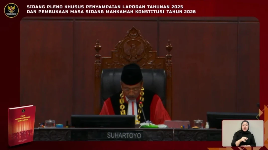 Suhartoyo dalam Sidang Pleno Khusus Laporan Tahunan 2025