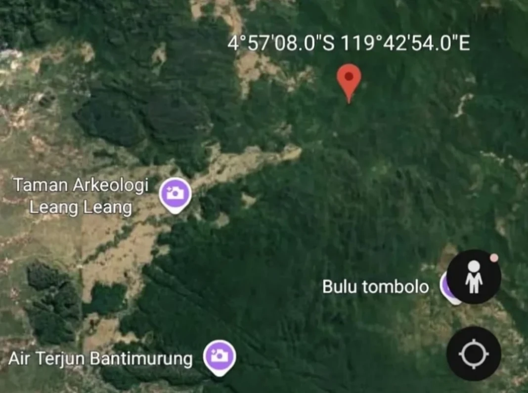 Titik koordinat jatuhnya pesawat ATR