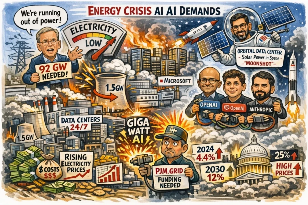 Eric Schmidt, mantan CEO memperingatkan bahwa ledakan AI membuat Amerika membutuhkan tambahan 92 gigawatt listrik