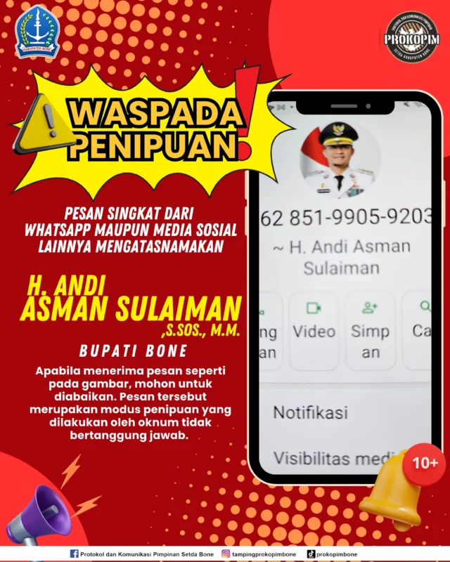 Flayer waspada penipuan