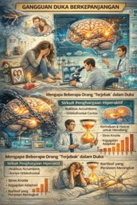 Ilustrasi gangguan duka berkepanjangan.