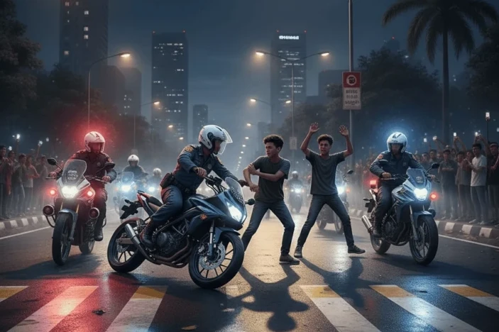 Ilustrasi Geng Motor