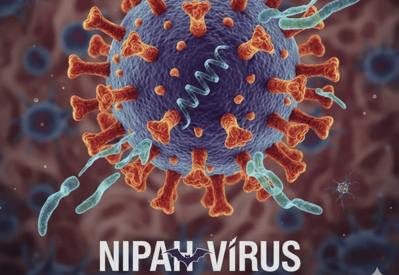 Ilustrasi virus Nipah.