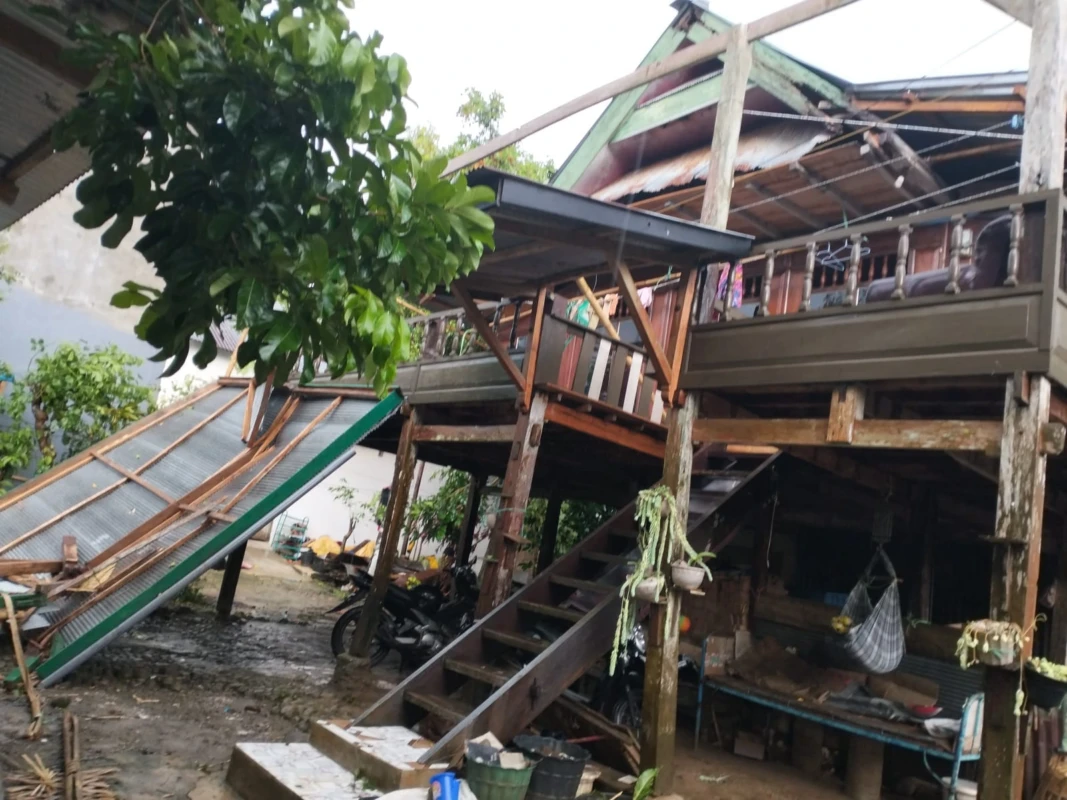 Kerusakan rumah warga di Bulukumba