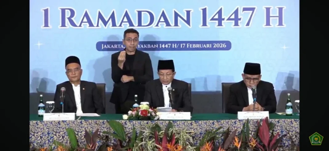 Menag Nasaruddin Umar umumkan 1 Ramadan 1447 H jatuh pada Kamis, 19 Februari 2026.