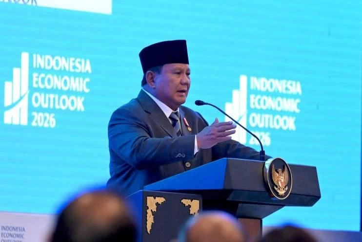 Presiden Prabowo dalam Indonesia Economic Outlook 2026