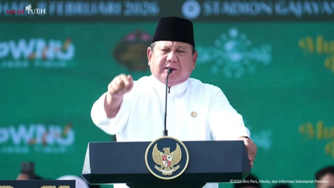 Presiden Prabowo dalam Mujahadah Kubro satu abad NU