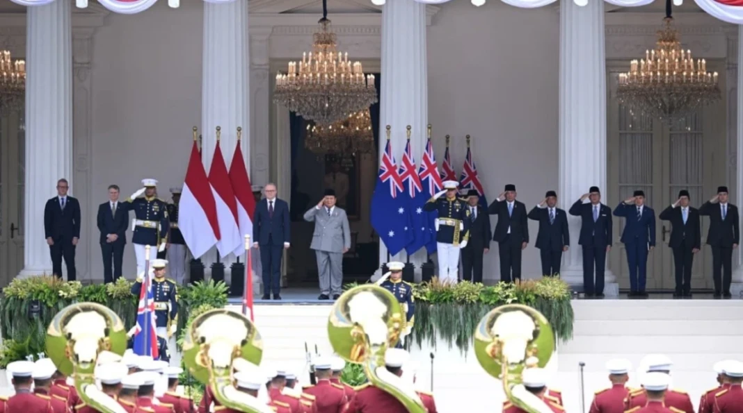 Presiden Prabowo menyambut kedatangan PM Australia