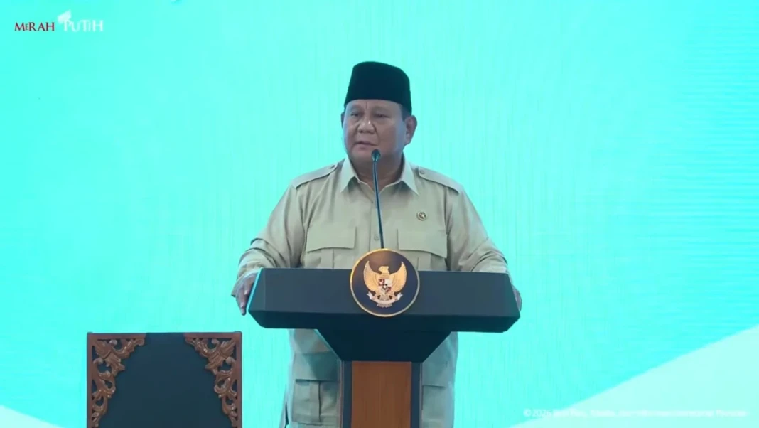 Presiden Prabowo Subianto dalam peresmian SPPG Polri