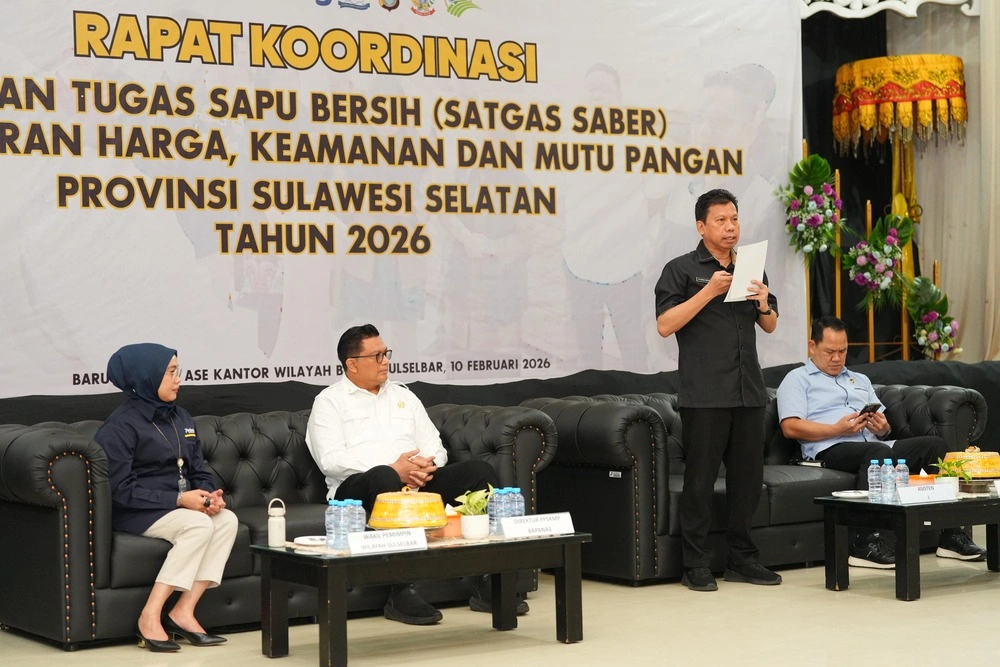 Rapat koordinasi Pemprov Sulsel bersama Satgas Sapu Bersih