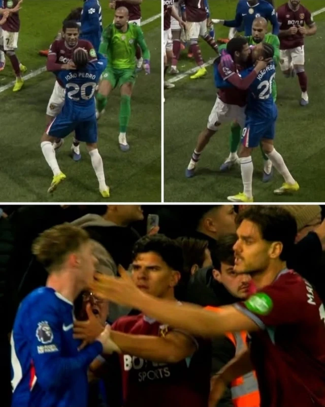 Situasi memanas laga Chelsea Kontra West Ham setelah pertandingan.