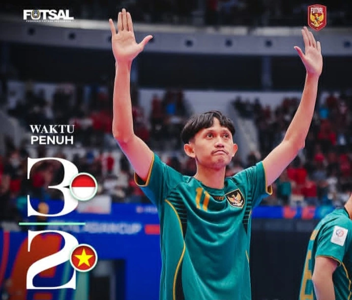 Timnas Futsal Indonesia Ukir Sejarah, Kalahkan Vietnam 3-2 dan Tantang Jepang di Semifinal AFC Futsal Asian Cup 2026.