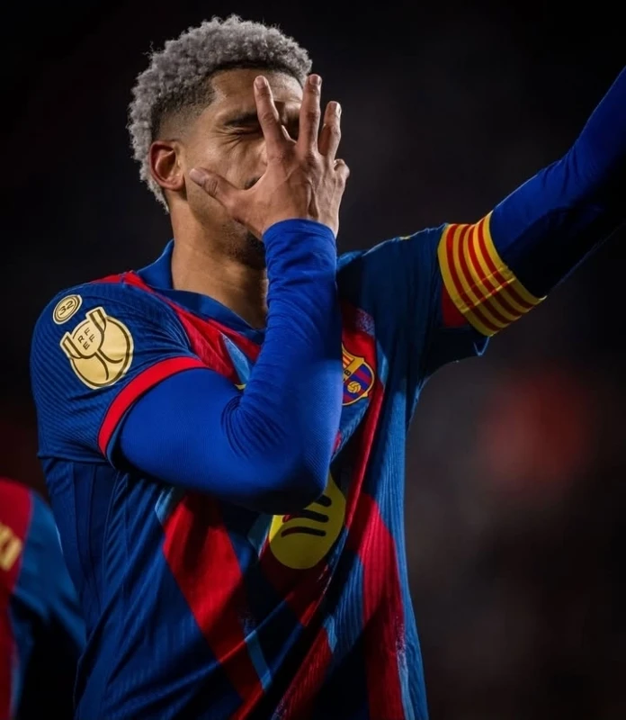 Gol Ronald Araujo, Kapten Barcelona vs Albacete pada perempatan final Copa Del Rey dinihari tadi. dok/bercelona