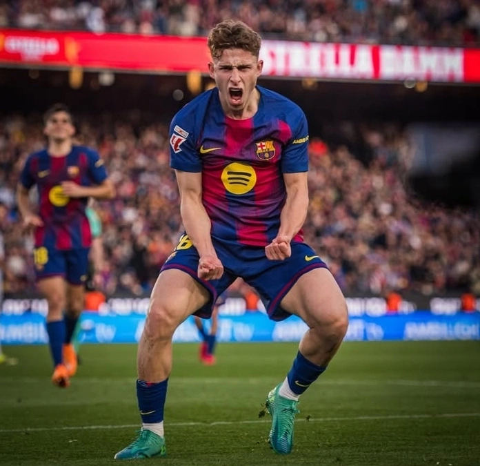 Fermin Lopez cetak gol penutup untuk kemenangam Barcelona 3-0 atas Levante pada lanjutan Laliga. dok/barcelona