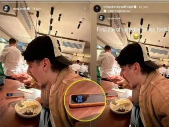 Milos Kerkez jadi sorotan usai unggah momen hari pertama Ramadan di Instagram. dok/miloskerkez
