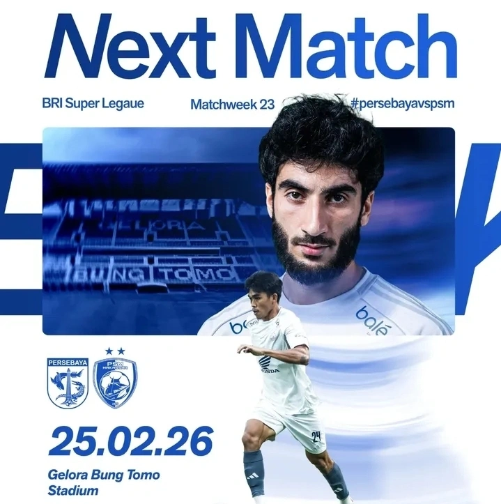 Persebaya vs PSM Makassar pada 25 Februari 2026 pukul 21.30 WITA di Stadion Gelora Bung Tomo. dok/psm_makassar