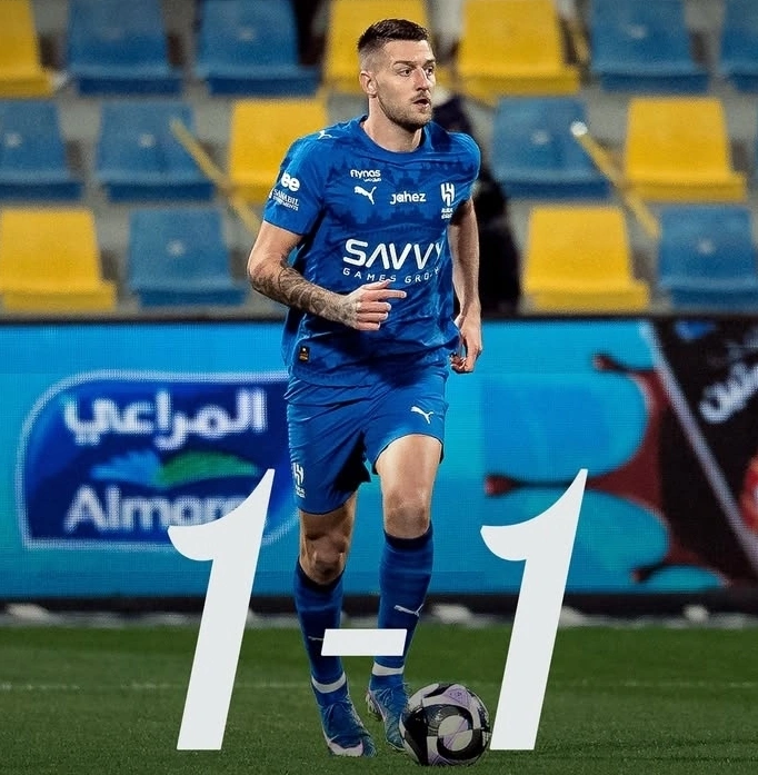 Skor Al Taawon vs Al Hilal berakhir imbang 1-1. dok/alhilal