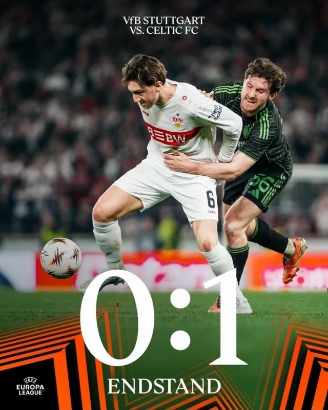 Hasil Liga Europa, Celtic menang 1-0 atas Stuttgart di leg kedua tapi kalah agregat gol 4-2. dok/vfb