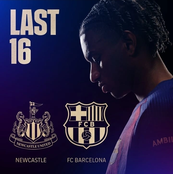 Pertandingan liga Champions, Newcastle United vs Barcelona di Babak 8 Besar, 11 Maret 2026 di St. James’ Park. dok/barcelona