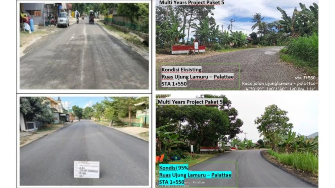 Tampak perbaikan jalan di Wajo dan Bone masuki tahap akhir (Dok. Pemprov Sulsel)