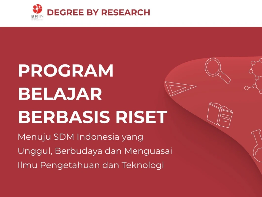 Tampilan laman DbR BRIN