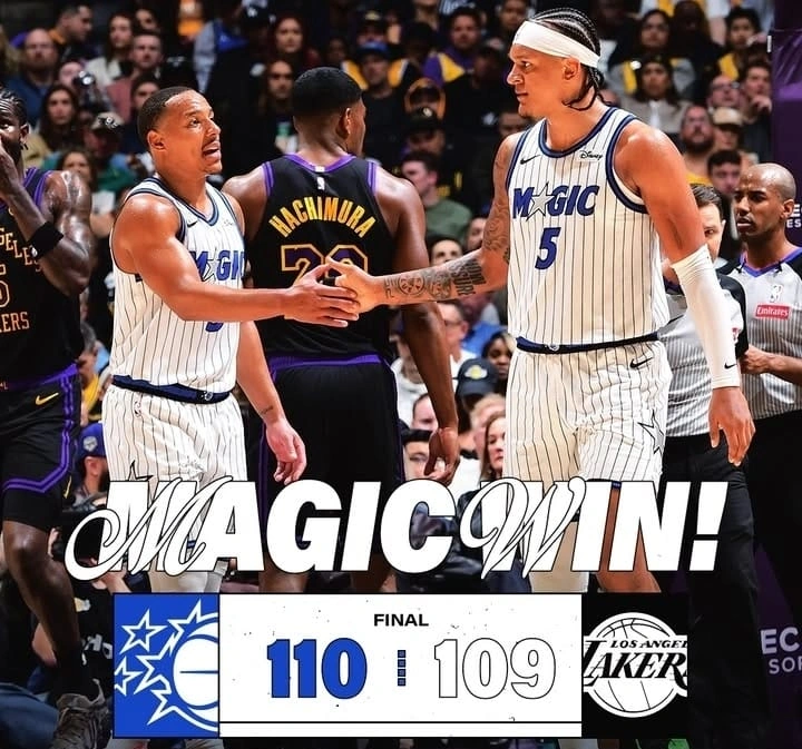 Hasil tim NBA Los Angeles Lakers menjamu Orlando Magic di Crypto.com Arena.