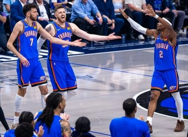 Oklahoma City Thunder kalahkan Dallas Mavericks 100-87 di NBA 2026. dok/okcthunder