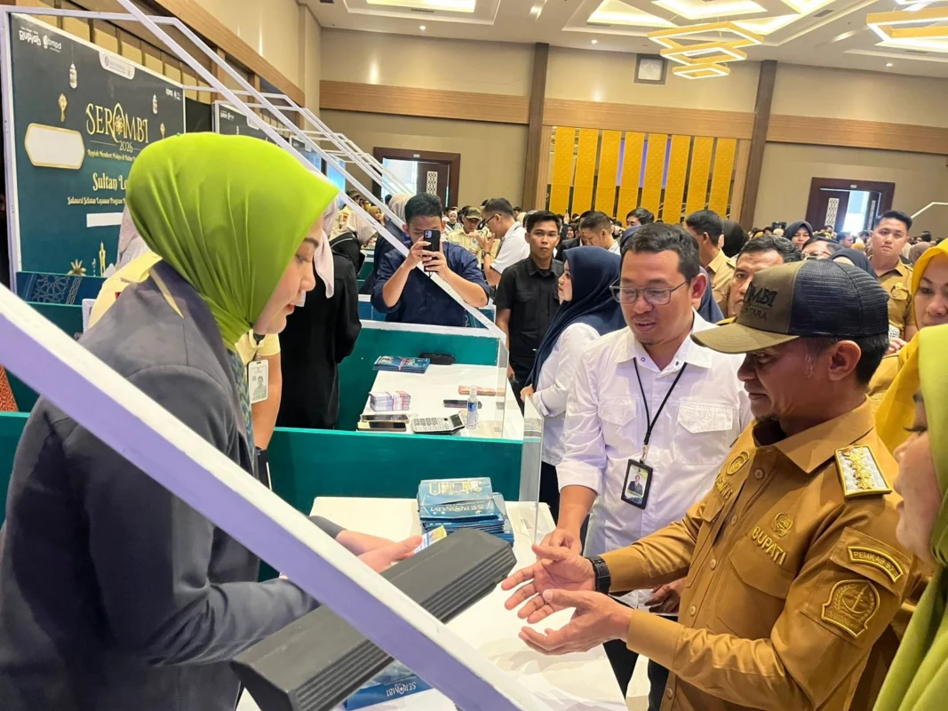 Bupati Bone Andi Asman Sulaiman menghadiri acara Program Serambi di Kabupaten Bone, Senin (2:3:2026)