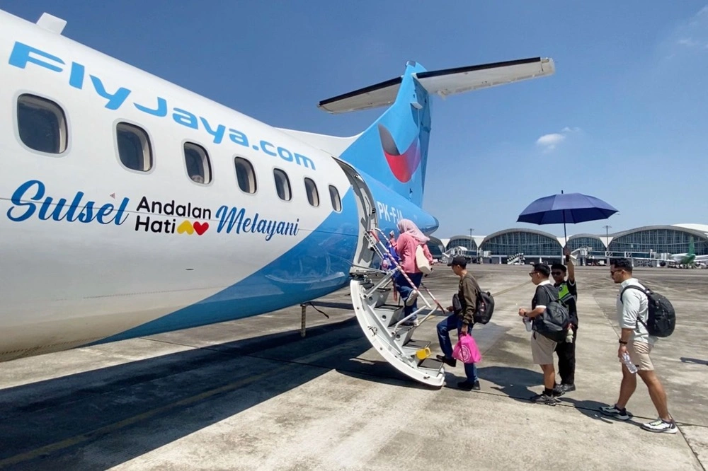 Fly Jaya Air rute Makassar-Selayar. Dok. Pemprov Sulsel.