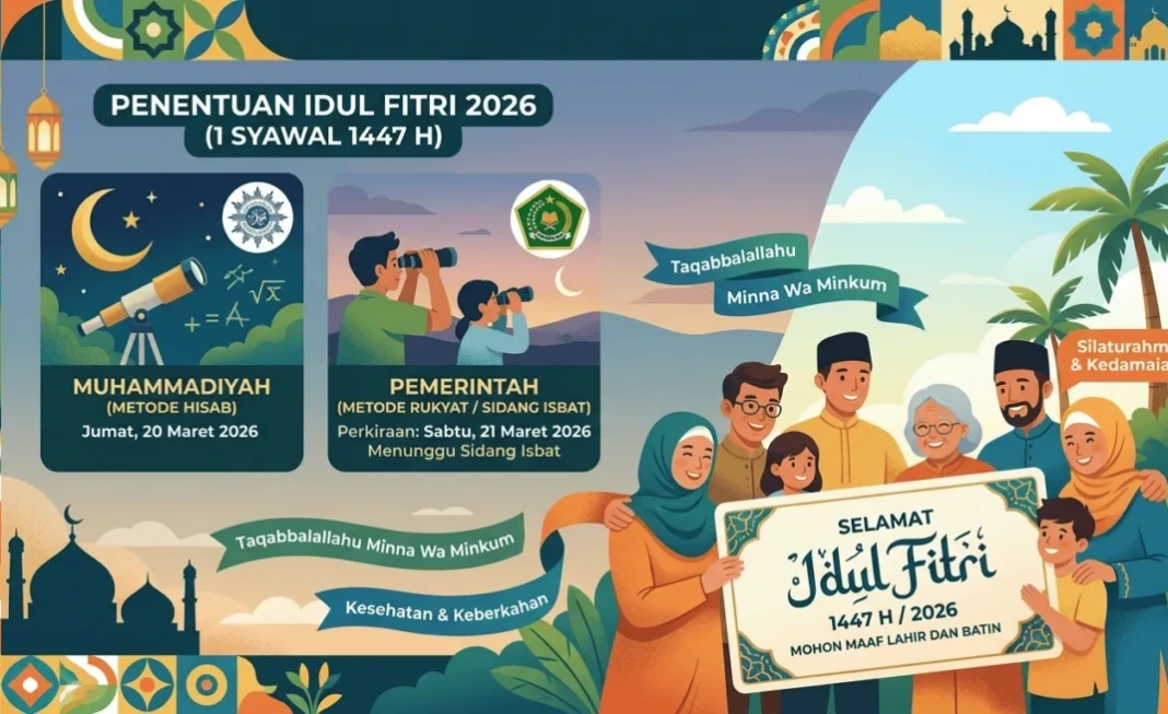 Ilustrasi kapan Lebaran Idul Fitri 2026