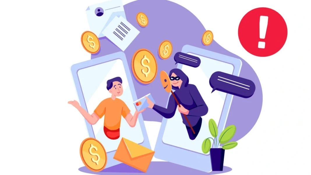 Ilustrasi penipuan online