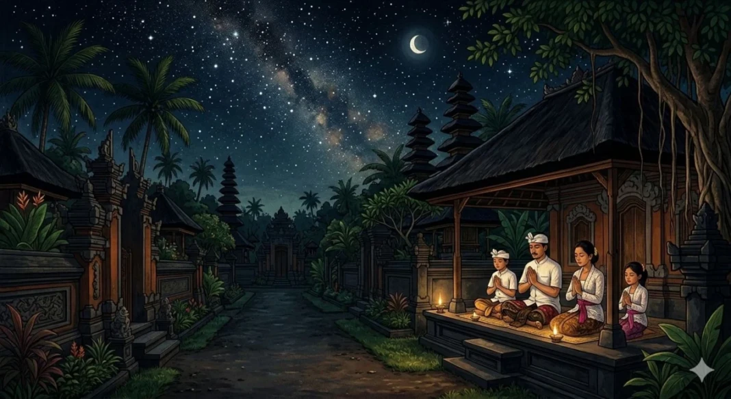 Ilustrasi perayaan Nyepi